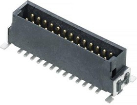 M55-7002642R, Board to Board &amp; Mezzanine Connectors 26P 1.27 SMC Male