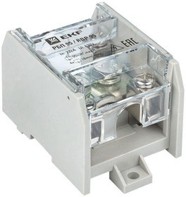 Блок распределительный проходной РБП 95 (1х95-4х16кв.мм) 232/100А PROxima EKF RBP-95-100 Блок распределительный проходной РБП 95 (1х95-4х16кв.мм) 232/100А PROxima EKF RBP-95-100