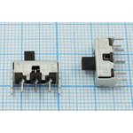 Переключатель движковый, 13x 5.7h3.5, контакты 3P+4P(GND),SPDT,ПД9-2