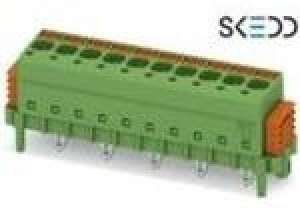 1864163, Conn Terminal Block 15 POS 5mm SKEDD ST Thru-Hole 12A 1864163, Conn Terminal Block 15 POS 5mm SKEDD ST Thru-Hole 12A