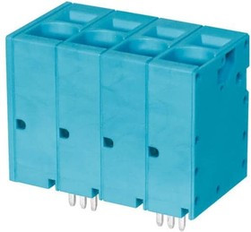 TBL008V-1000-04BE, Fixed Terminal Blocks Terminal block, screwless, 10.0, Vertical, 4, Blue