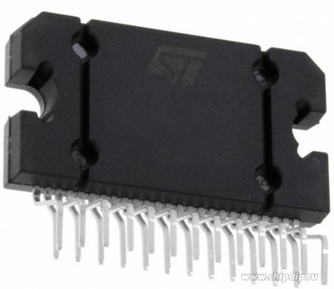 E-TDA7560, Усилитель низкой частоты, класс AB, 4 х 45Вт [Flexiwatt-25]