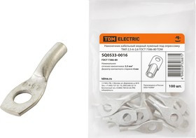 Наконечник медный луженый ТМЛ 2,5-6-2,6 ГОСТ 7386-80 TDM