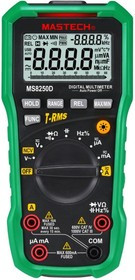 MS8250D, Мультиметр с USB интерфейсом, автоматический выбор диапазона измерения, детектор напряжения