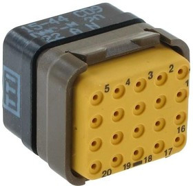 DMC-M20-22AN, Rectangular MIL Spec Connectors DMC INS P 20C 20#22 N LC