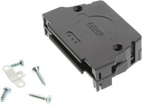 173111-0023, Корпус D Sub, 173111, DD, 180°, AБС (Акрилонитрилбу тадиенстирол), корпус из PC (поликарбонат)