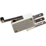 V19S05-N2Z200A06-K, микропереключатель SPDT длинная лапка с роликом 250В 5А фастон 6,3мм отв 2,9мм