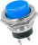 36-3352, Выключатель-кнопка металл 250V 2А (2с) OFF-(ON) ø16.2 синяя (RWD-306)