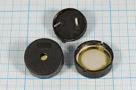 Излучатель звука пьезокерамический без генератора (1~30)В широкая полоса частот. Резонансная 4кГц KP