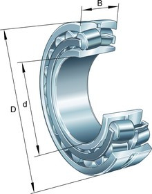 22218-E1-XL-K 90mm I.D Spherical Roller Bearing, 160mm O.D