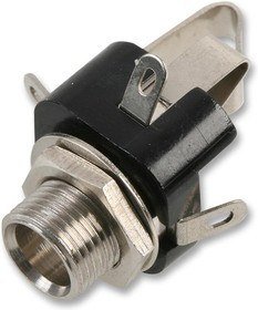 PSG08294, Телефонный аудио разъем, 3 контакт(-ов), Гнездо, 6.35 мм, Монтаж на Шасси