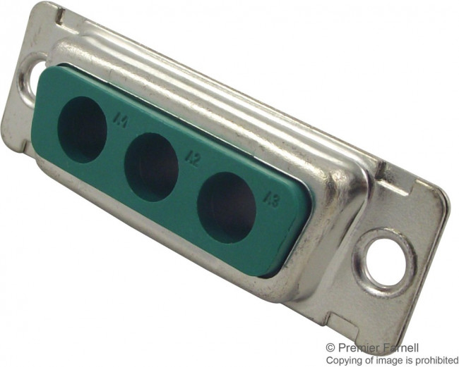 DA3W3SA00LF, D-Sub Mixed Contact Connectors 3W3 SOCKET