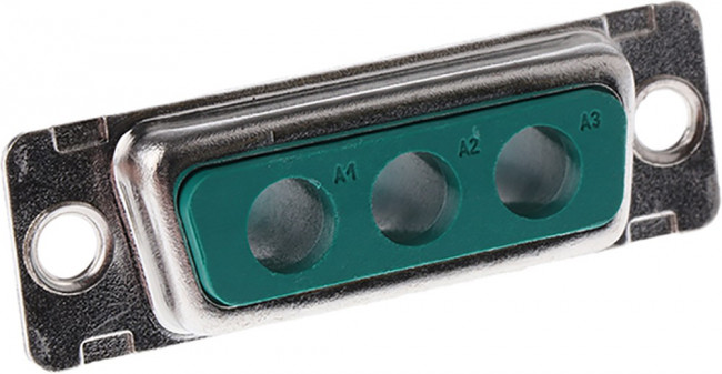 DA3W3SA00LF, D-Sub Mixed Contact Connectors 3W3 SOCKET