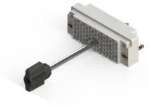 516-090-000-301, Корпус разъема, серый, активация винтом и оборудование с поляризацией, Серия 516, Штекер