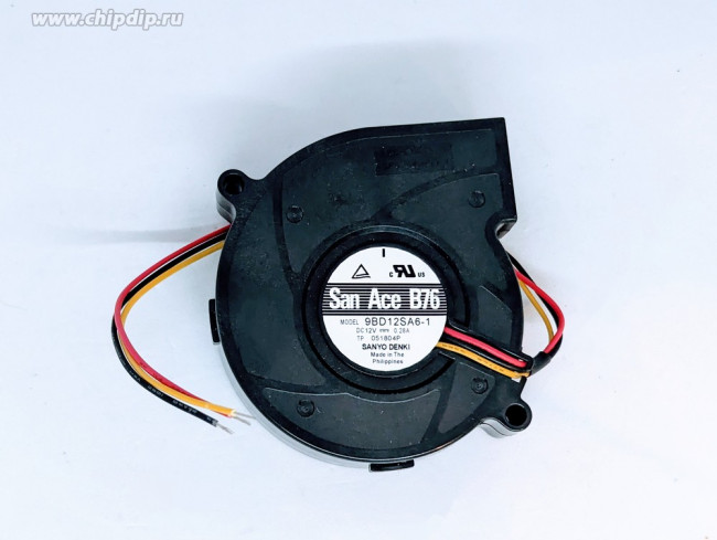 Вентилятор Sanyo Denki 9BD12SA6-1 0.28A 72x20