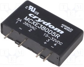 MCXE380D5R, Реле: полупроводниковое, Uупр: 15-32ВAC, 5А, 48-530ВAC, THT, SIP