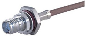 24_SMA-50-2-46/133_NH, Straight Cable Mount, SMA Connector , Bulkhead Fitting, jack, Coaxial