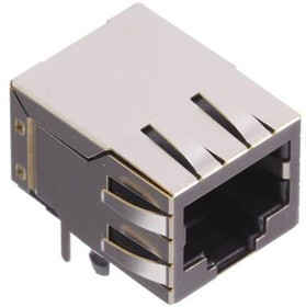 GSX-NS7-88-3.05, Modular Connectors / Ethernet Connectors M/JK RT  8P8C SHD TP&amp;SIDE TABS 305 BK