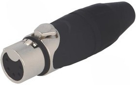 AX5F, XLR Connectors 5 Pole XLR Female Cable Connector Nickel Finish