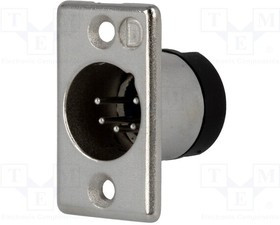 703-0500, Аудио разъем XLR, 5 контакт(-ов), Штекер, Монтаж в Панель, Контакты с Покрытием из Серебра 703-0500, Аудио разъем XLR, 5 контакт(-ов), Штекер, Монтаж в Панель, Контакты с Покрытием из Серебра