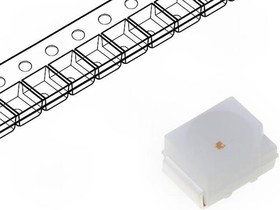 OS6OGAS1C1A, LED; SMD; 3528,PLCC2; pink (salmon pink); 2180?3000mcd; 120°; 20mA