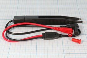 Щуп шт "BANANA"x2-щуп SMD пинц\0,5м\угл\закр; №13919 щуп шт "BANANA"x2-щуп SMD пинц\0,5м\угл\закр\