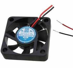 OD4010-12HB, DC Fans DC Fan, 40x40x10mm, 12VDC, 7CFM, 0.1A, 25dBA, 6000RPM, Dual Ball, Lead Wires