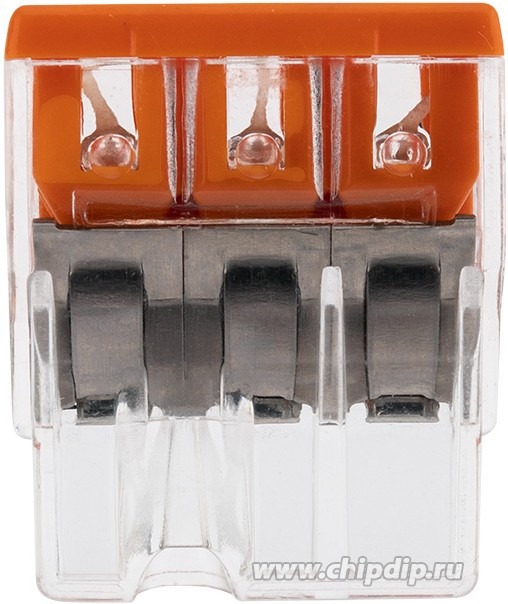 07-5132-05, 2273-203 Экcпресс-клемма, 3-проводная до 2,5 мм², (5 шт/уп)