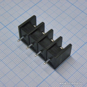 DG35C-B-04P-13-00A(H), Барьерный клеммный блок на 4 контакта. Серия DG35C-B