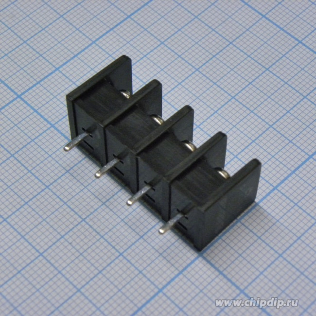 DG35C-B-04P-13-00A(H), Барьерный клеммный блок на 4 контакта. Серия DG35C-B