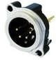 NC4MBV, XLR Connectors 4P M RECEPT B SER PCBV PN 1 GRD SEP NI
