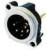 NC4MBV, XLR Connectors 4P M RECEPT B SER PCBV PN 1 GRD SEP NI