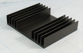 Радиатор охлаждения 100x120x 24, F50, Al, черный, HS012-100