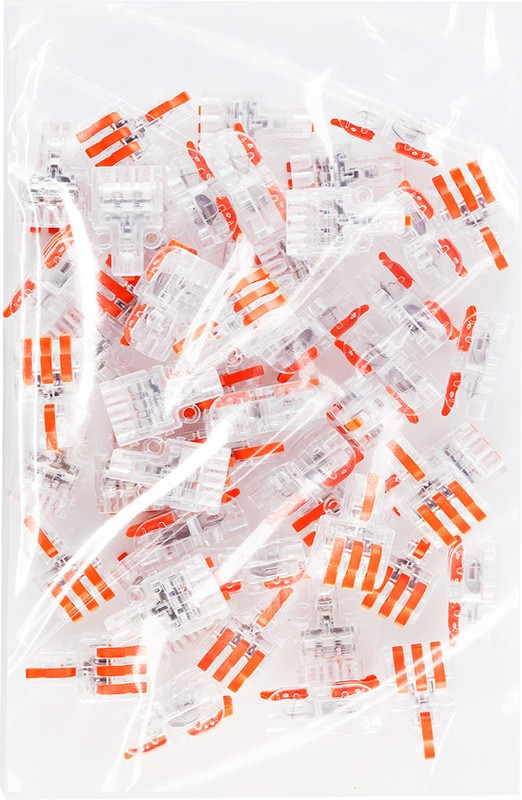 Строительно-монтажная клемма с рычажками проходная 1-3 полюсов до 4 мм2 с проушинами (SBE-ptcwcc-1-3)