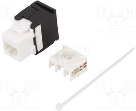 LOG-NK4007, Гнездо, RJ45, PIN: 8, Кат: 6, Keystone, не экранированный, Конф: 8p8c