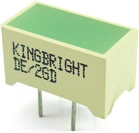 DE/2GD, Световая полоса зеленая 7.5х14мм 52мКд (OBSOLETE)