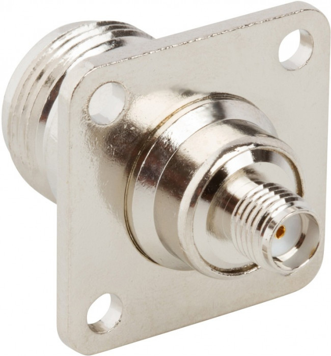 242163, RF Adapters - Between Series SMA JACK TO N PANEL JACK ADAPTER