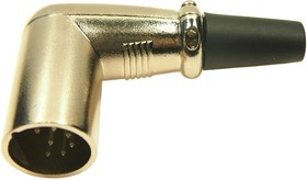 MP60967N, Аудио разъем XLR, 7 контакт(-ов), Штекер, Монтаж на Кабель, Контакты с Покрытием из Серебра