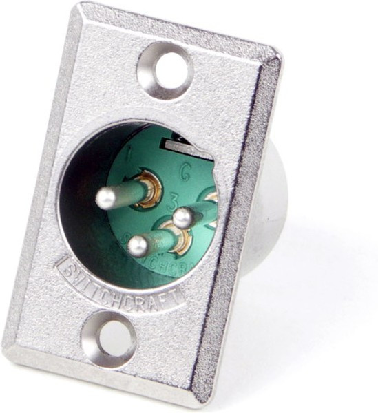 D3MBAU, XLR Connectors 3 PIN MALE RECEPT
