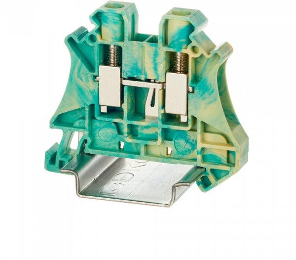 TUR-6-PE, Клемма заземления , винтовой зажим, 2 точки подключения, 6 кв.мм