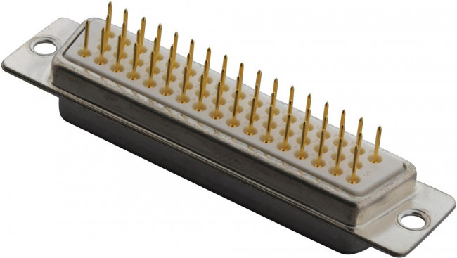 173109-0130, Socket D-Sub Connector, DD-50, Radial Leads