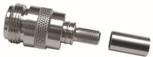 EZ-240-NF-X, RF Connectors / Coaxial Connectors N-Female (jack) crimp connector (non-solder pin), no braid trim EZ-240-NF-X, RF Connectors / Coaxial Connectors N-Female (jack) crimp connector (non-solder pin), no braid trim