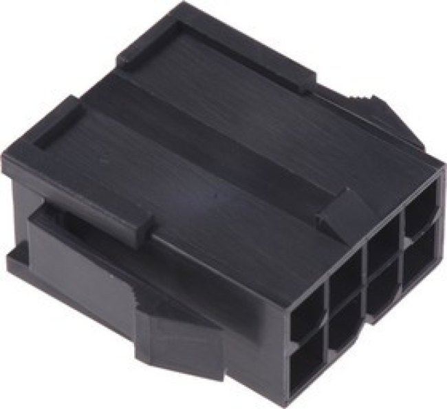 46999-0296, Headers &amp; Wire Housings 8CKT MINI FIT JR HOUSING BLACK