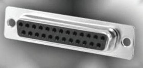 K85X-CD-37S-BRJ, D-Sub Standard Connectors D37 F VERT FRMD B/L J/S