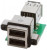 MUSB-C311-30, USB Connectors USB RECPT ON PCB RA IP67 DUAL A USB TERM MUSB-C311-30, USB Connectors USB RECPT ON PCB RA IP67 DUAL A USB TERM
