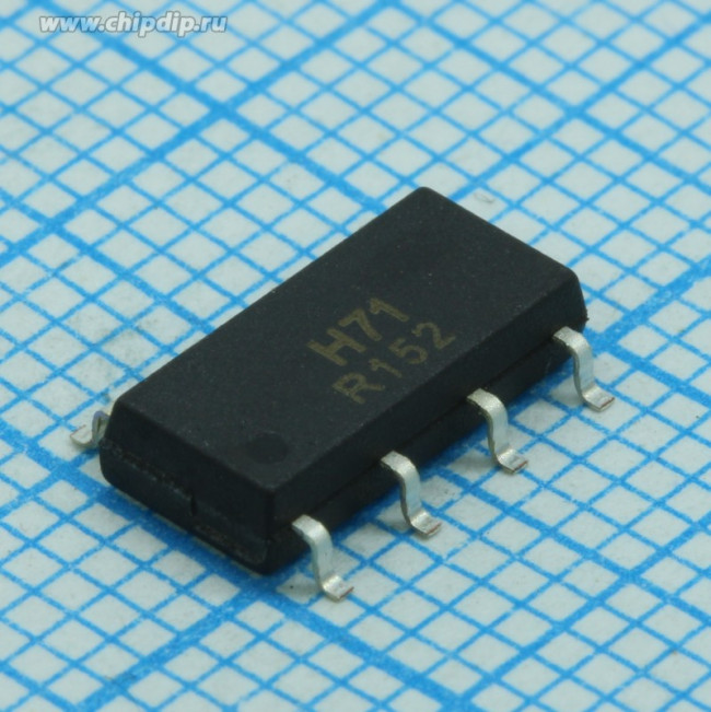 PRAH71S, оптореле SOP8 2 канала нз Uкомм 400В (=KAQW414S AQW414S) (22-23г.)