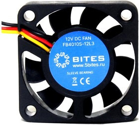 5bites Вентилятор FB4010S-12L3 40X10 / SLEEVE / 5000RPM / 3P