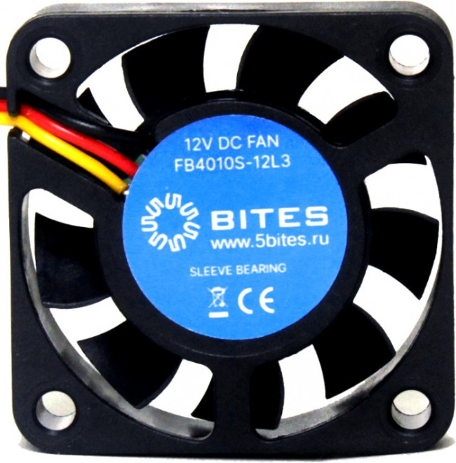 5bites Вентилятор FB4010S-12L3 40X10 / SLEEVE / 5000RPM / 3P