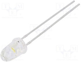 N0W59L96, LED; 5mm; white warm; 16500?50000mcd; 12°; Front: convex; 2.8?3.4V