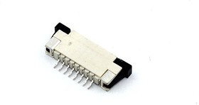 Разъем FPC Half Coverage Top Contact 1.0K-BS-8PWB 8 pin высота 2мм шаг 1мм